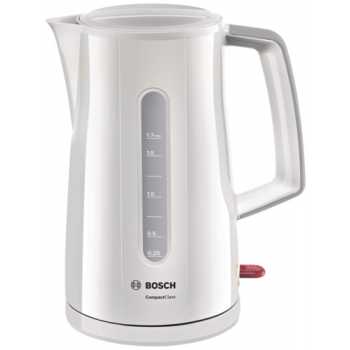 Чайник BOSCH TWK 3A014 Чайник BOSCH TWK 3A011, белый, 1,7 л, мощность 2400 Вт