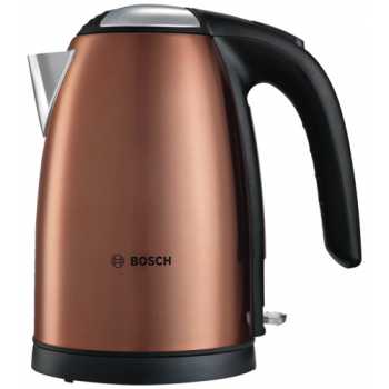 Чайник BOSCH TWK 7809 оранжевый металл, 1,7 л, мощность 2200 Вт