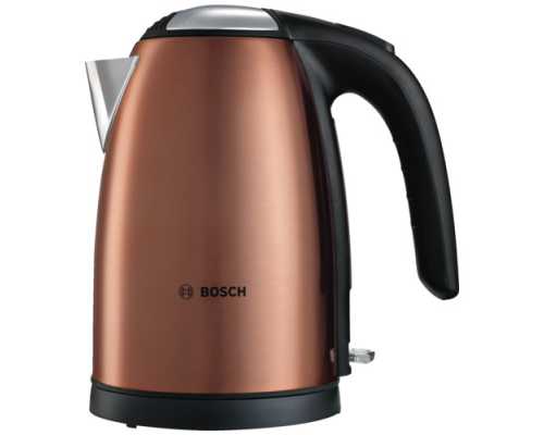 Чайник BOSCH TWK 7809 оранжевый металл, 1,7 л, мощность 2200 Вт