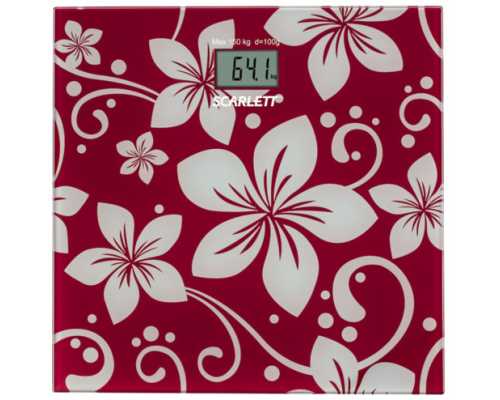 Весы электронные SCARLETT SC-BS33E088 стекло напольные до 150 кг