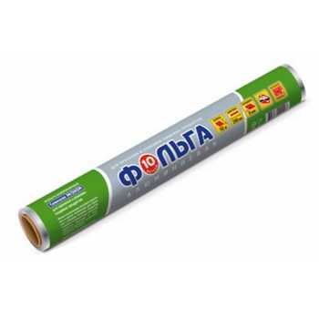 Фольга алюминиевая 29 см x 10 м, 9 мкм, стандартная