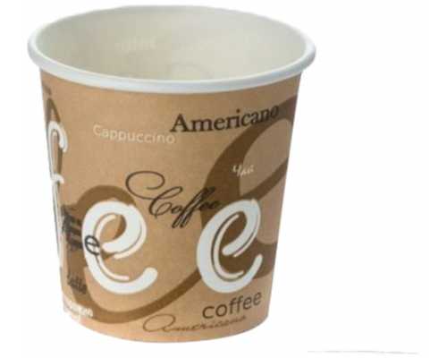 Стаканы бумажные однослойные COFFEE Стаканы бумажные однослойные COFFEE, 100 мл, 50 шт/уп, для горячих и холодных напитков
