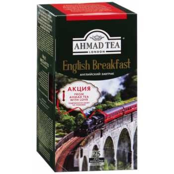 Чай AHMAD черный Чай AHMAD English Breakfast, черный, 25 пакетиков