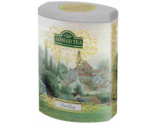 Чай AHMAD листовой Earl Grey ,черный с бергамотом 100 г, ж/б