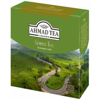 Чай AHMAD зеленый Tea Green, 100 пакетиков по 2 г