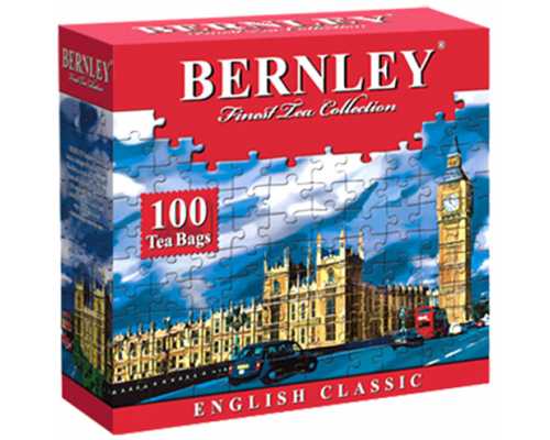 Чай BERNLEY English Classic, черный, 100 пакетиков по 2 г