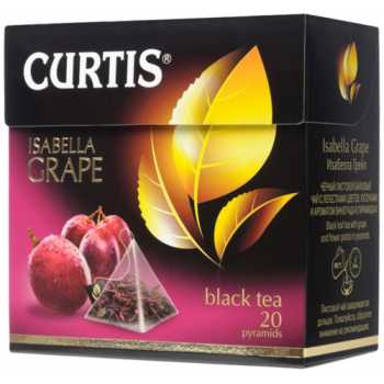 Чай CURTIS Пирамидки Isabella Grape, черный со вкусом винограда, 20 пирамидок по 1,7 г