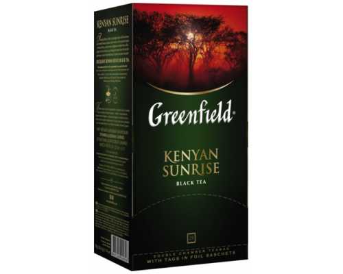 Чай GREENFIELD Kenyan Sunrise, черный кенийский, 25 пакетиков по 1,5 г