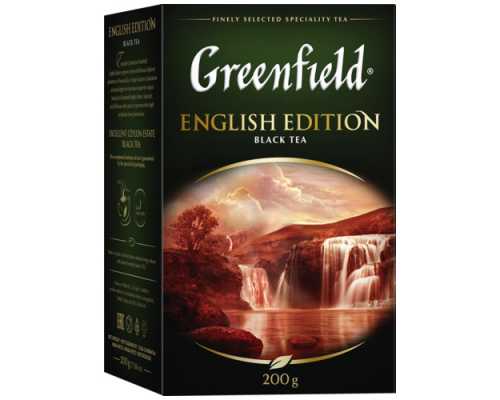 Чай GREENFIELD листовой English Edition, 200 г