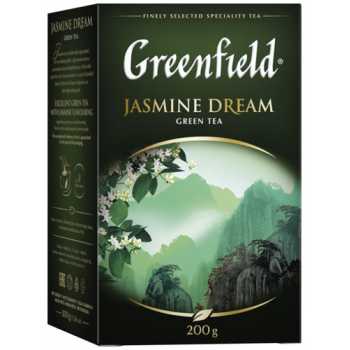 Чай GREENFIELD листовой Jasmine Dream, зеленый с жасмином, 200 г