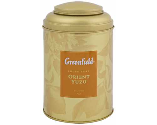 Чай GREENFIELD листовой Orient Yuzu, черный с ароматом юдзу, 100 г