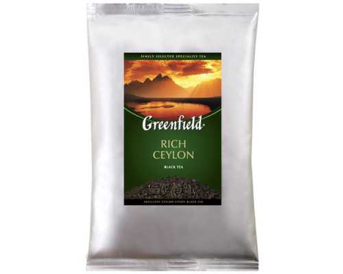 Чай GREENFIELD листовой Rich Ceylon, черный, 250 г