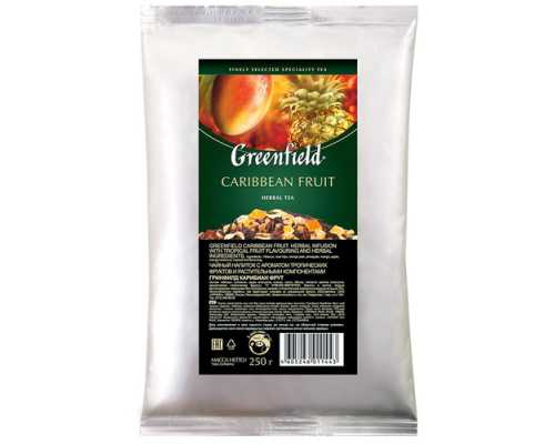 Чай GREENFIELD листовой, зеленый Caribbean Fruit, 250 г