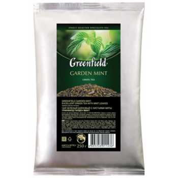 Чай GREENFIELD листовой, зеленый Garden Mint, 250 г