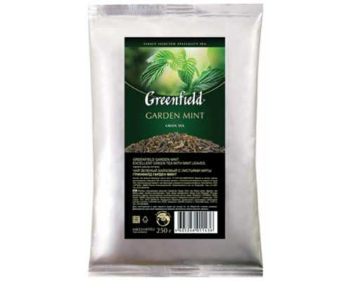 Чай GREENFIELD листовой, зеленый Garden Mint, 250 г