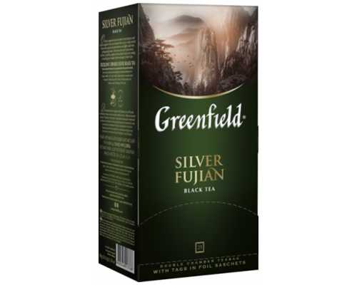 Чай GREENFIELD Silver Fujian, черный, 25 пакетиков по 2 г