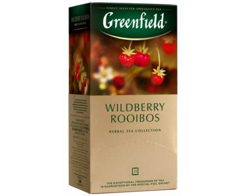 Чай GREENFIELD Wildberry Rooibos, 25 пакетиков по 1,5 г