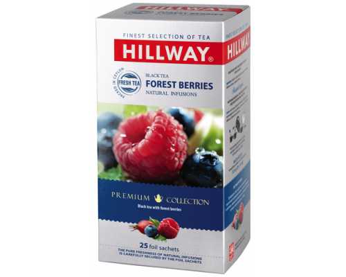 Чай HILLWAY Forest berries, черный со вкусом фруктов и ягод, 25 пакетиков по 1,5 г