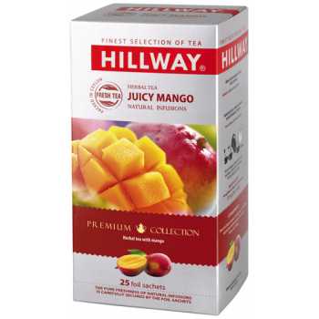 Чай HILLWAY травяной Juicy mango, с ароматов манго, 25 пакетиков по 1,5 г