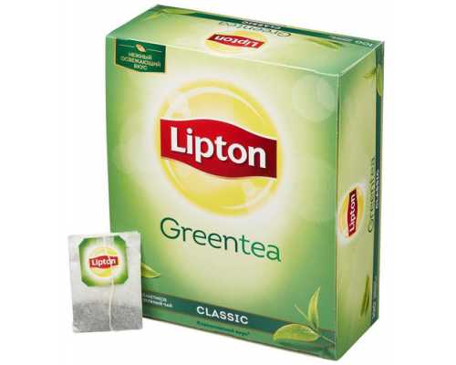 Чай LIPTON Clear Green, 100 пакетиков по 1,7 г