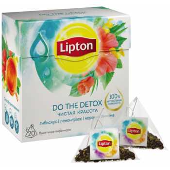 Чай LIPTON Infusion Detox, 20 пирамидок по 1,6 г