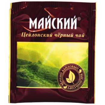 Чай МАЙСКИЙ 200 пакетиков по 2 г, черный, сашет
