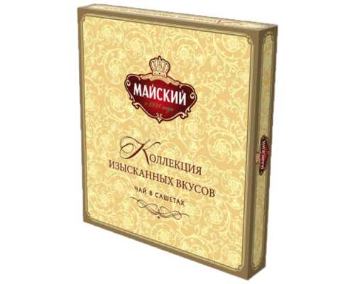 Чай МАЙСКИЙ Коллекция Изысканных Вкусов, черный, 30 сашетов по 2 г