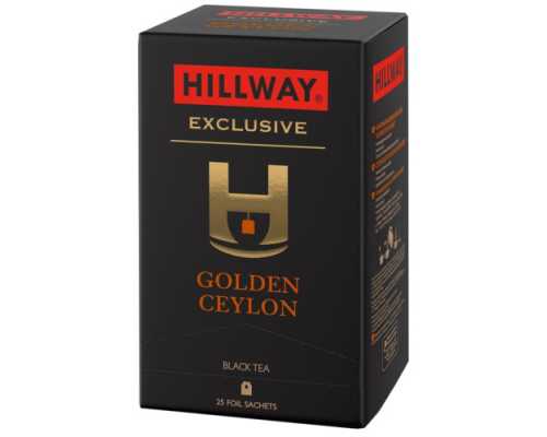 Чай пакетированный HILLWAY Golden Ceylon, 25 пакетиков по 2 г