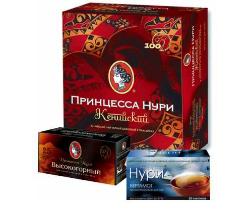 Чай ПРИНЦЕССА НУРИ Северные ягоды, черный, 25 пакетиков по 2 г