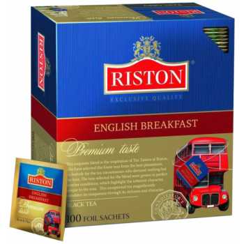 Чай RISTON English Breakfast Tea, черный, 100 пакетиков по 2 г