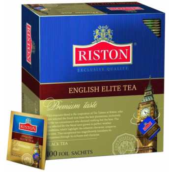 Чай RISTON English Elite Tea, черный с бергамотом, 100 пакетиков по 2 г