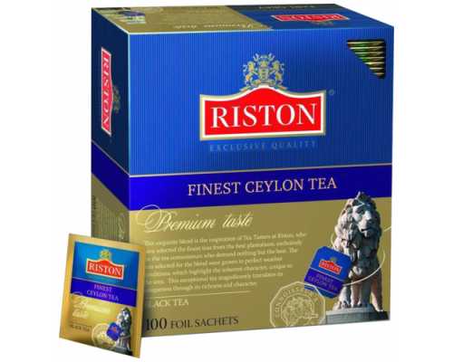 Чай RISTON Finest Ceylon Tea, черный, 100 пакетиков по 2 г