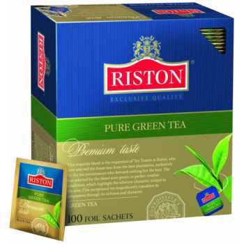 Чай RISTON, зеленый Green Tea Pure, 100 пакетиков по 2 г