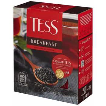 Чай TESS Breakfast, 100 пакетиков по 1,8 г