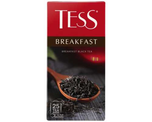 Чай TESS Breakfast, 25 пакетиков по 1,8 г