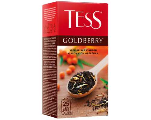Чай TESS Goldberry, черный, 25 пакетиков по 1,5 г