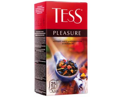 Чай TESS Pleasure, черный, 25 пакетиков по 1,5 г