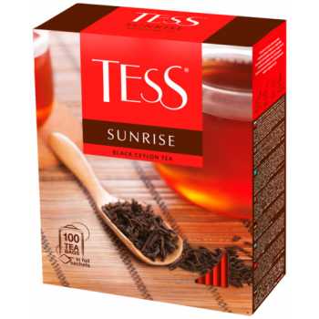 Чай TESS Sunrise, черный, 100 пакетиков по 1,8 г