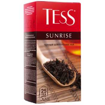 Чай TESS Sunrise, черный, 25 пакетиков по 1,8 г
