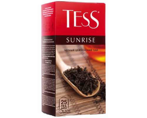 Чай TESS Sunrise, черный, 25 пакетиков по 1,8 г