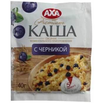 Каша овсяная АХА с черникой, 40 г