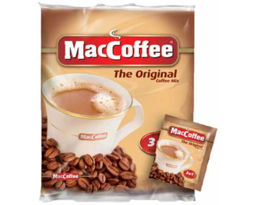Кофе растворимый MACCOFFEE The Original, 3 в 1, 50 пакетиков по 20 г