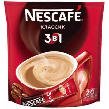 Кофе растворимый NESCAFE Classic порционный 3 в 1