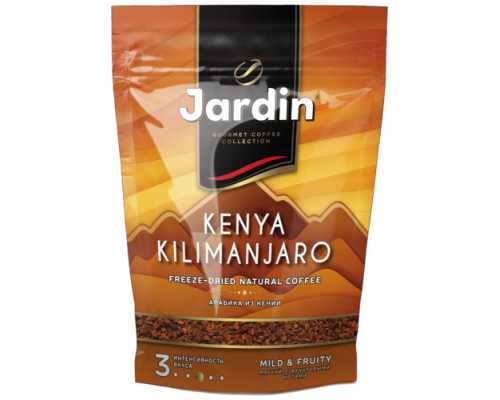 Кофе растворимый сублимированный JARDIN Kenya Kilimanjaro, 150 г, мягкая упаковка