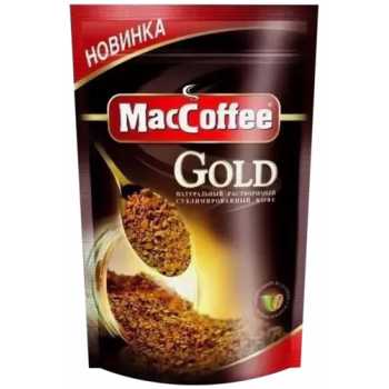 Кофе растворимый сублимированный MACCOFFEE Gold, 30 г, мягкий пакет