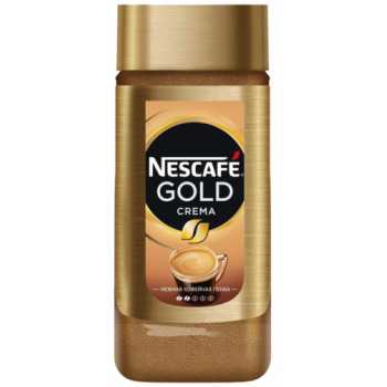 Кофе растворимый сублимированный NESCAFE Gold Crema, 95 г, стеклянная банка