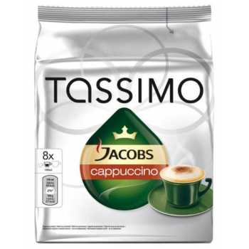 Кофе в капсулах JACOBS Tassimo Cappuccino, 8 шт/уп