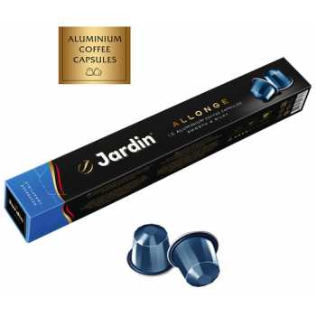 Кофе в капсулах JARDIN Allonge, кофе жареный молотый в алюминиевых капсулах, 10 шт по 5,5 г