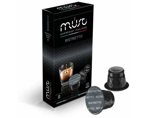 Кофе в капсулах MUST Nespresso Ristretto, 10 шт/уп