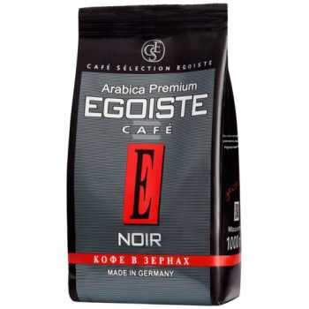 Кофе в зернах EGOISTE Noir, 1 кг, мягкий пакет